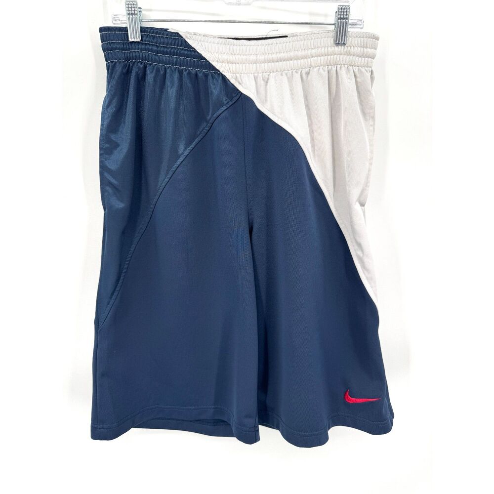 VTG Y2K NIKE Flight Blue White Red Baggy Basketball Shorts Size Medium M